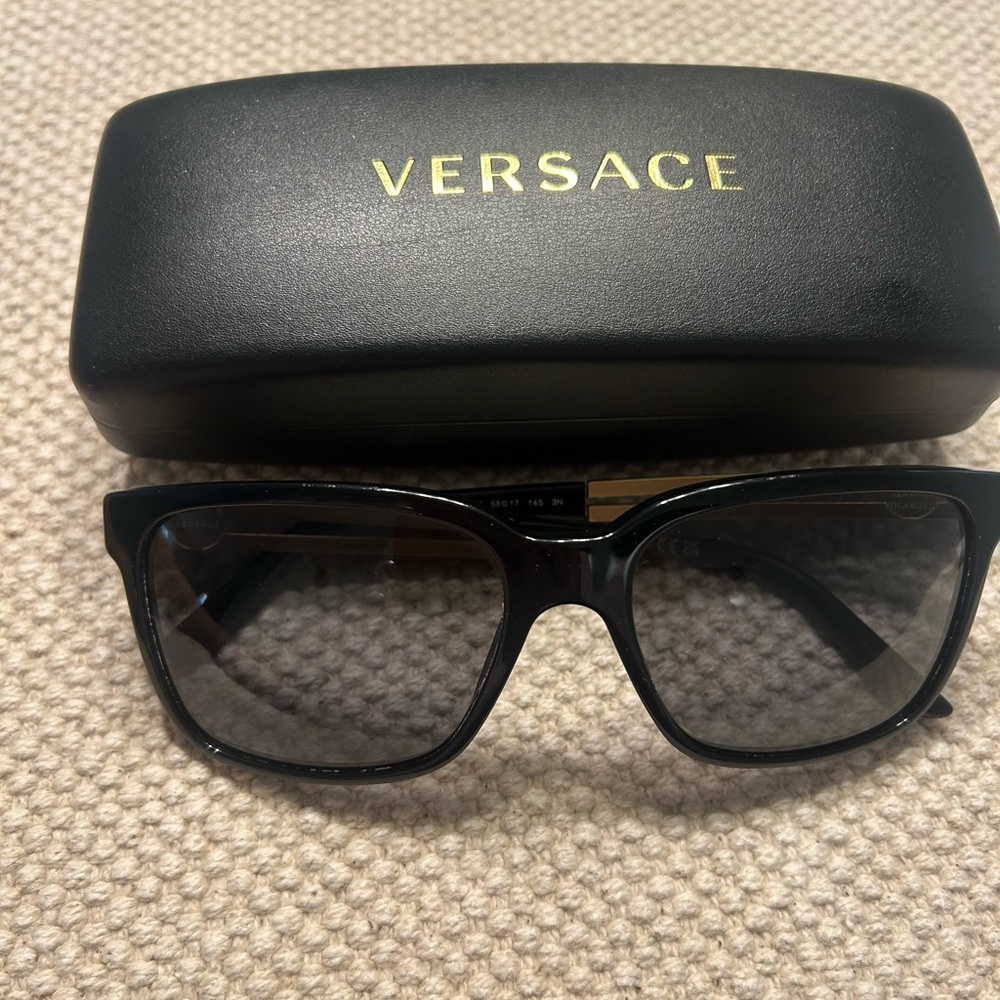Versace VE4307 Black Sunglasses Polarized.